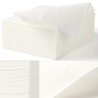 Disposable white napkins